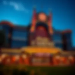 Exterior view of Cherokee Casino showcasing its architectural design