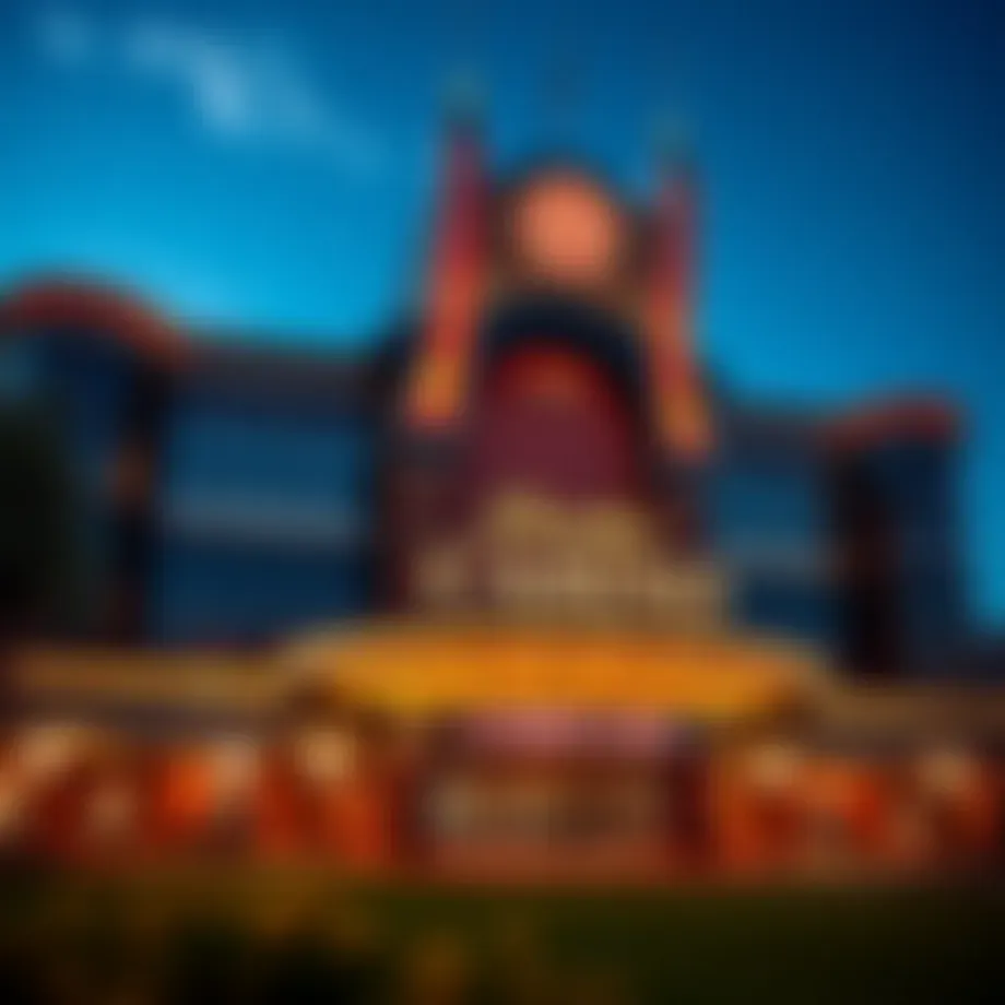 Exterior view of Cherokee Casino showcasing its architectural design