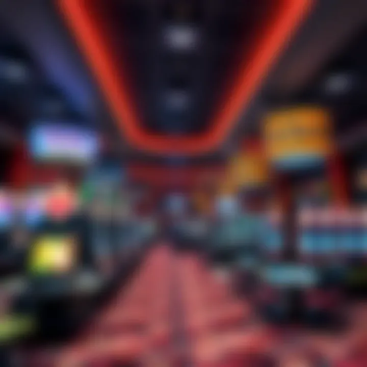 Cherokee Casino Gaming Floor Layout Interior layout of the gaming floor at Cherokee Casino