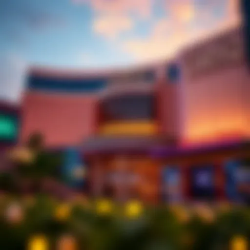 Stunning exterior view of Cirq Las Vegas highlighting its architectural beauty