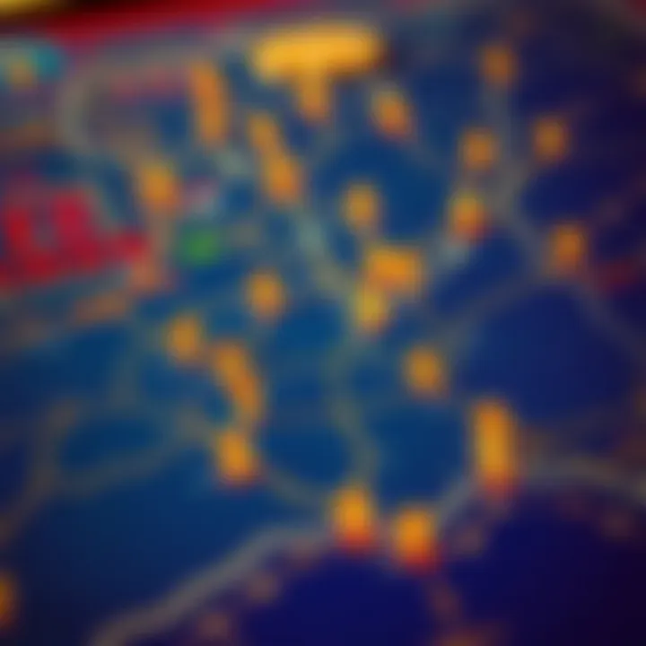 Map highlighting casino locations with Cleopatra 2 slots