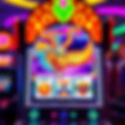 Intricate design of the Dragon Coin slot machine showcasing vibrant colors