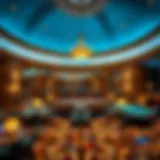 Elegant lobby of Encore Boston Harbor showcasing luxurious design