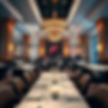 Gastronomic Delights at Encore's Dining Establishments Exquisite dining area featuring gourmet cuisine at Encore