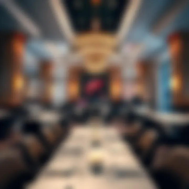 Gastronomic Delights at Encore's Dining Establishments Exquisite dining area featuring gourmet cuisine at Encore