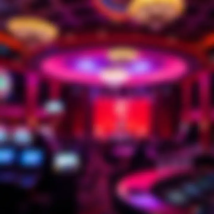 Vibrant Entertainment Offerings at Encore Entertainment venue with a stage set for a live performance