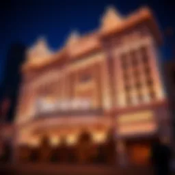 Exterior view of the Encore Hotel and Casino showcasing its grand architecture