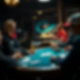 Exciting card game session among friends