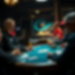 Exciting card game session among friends