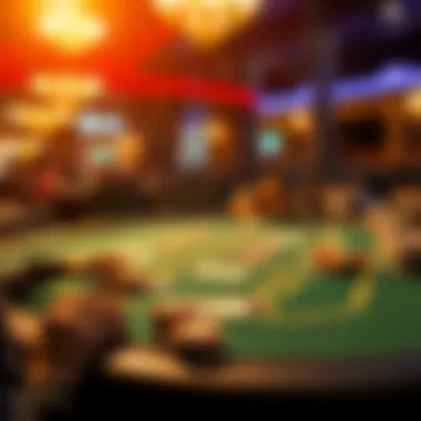 Vibrant Table Game Dynamics Dynamic table game atmosphere