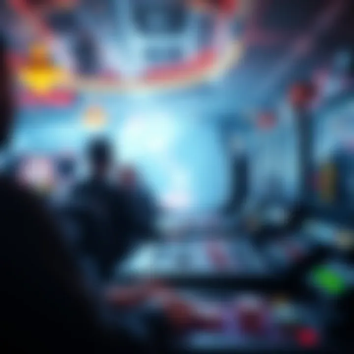 An artistic depiction of the future of betting games with technology