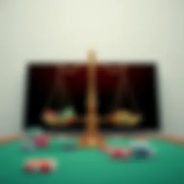 Understanding Risks and Rewards in Gambling A balanced scale representing risks and rewards in online gambling