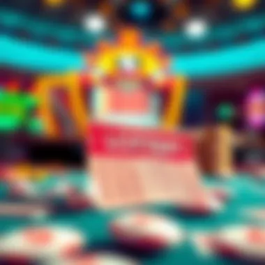 Digital Lottery Ticket Experience A vibrant depiction of a digital lottery ticket