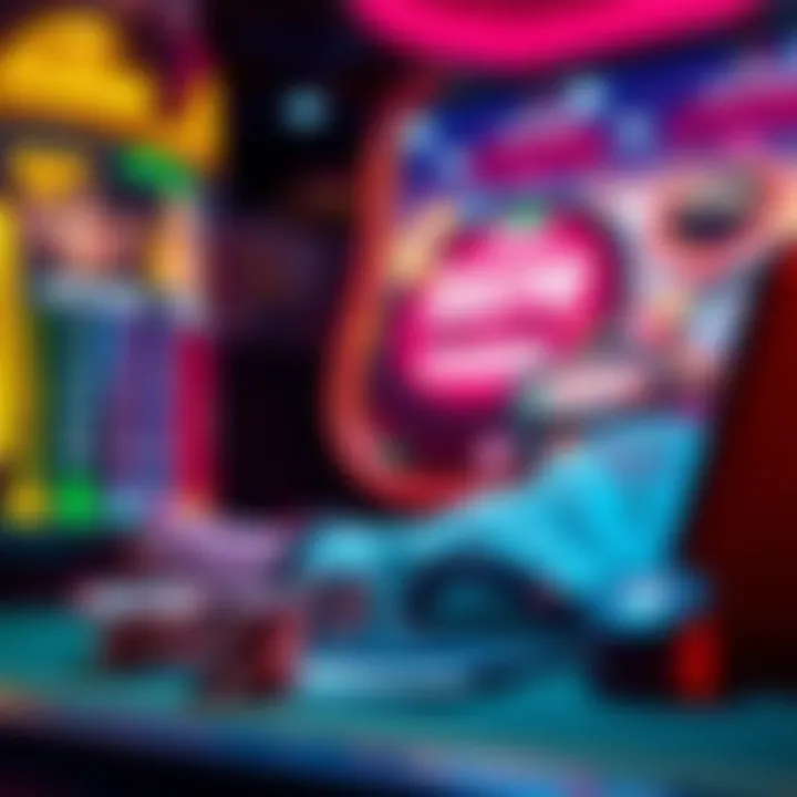 A vibrant online casino interface