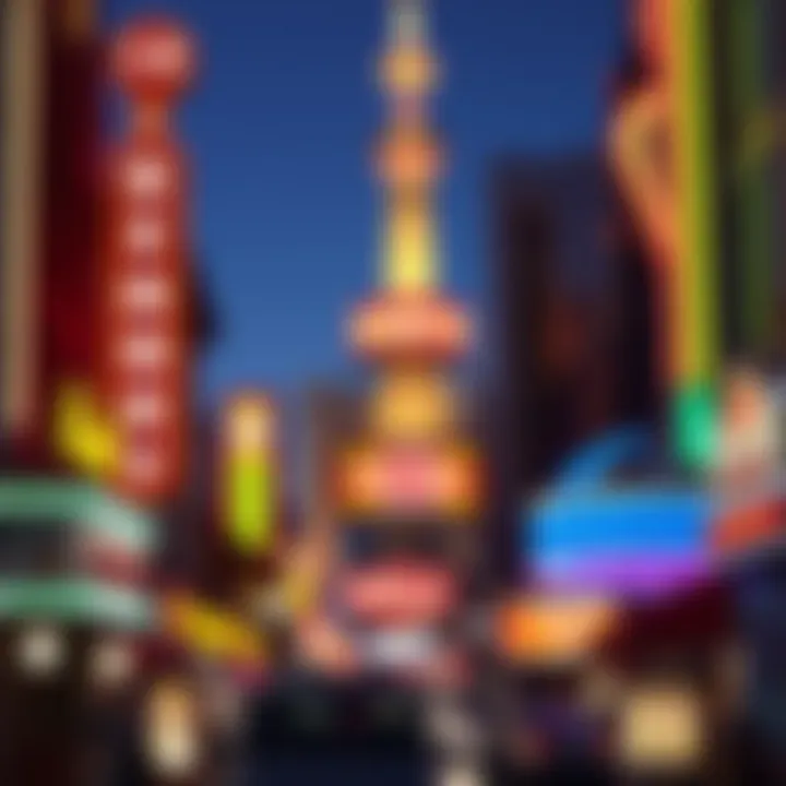Neon Glimpse of Fremont Street's Charm Colorful neon lights and vintage casinos lining Fremont Street