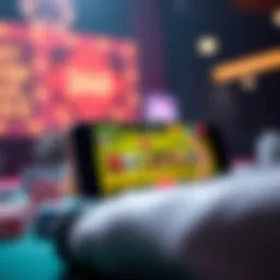 Mobile gaming app showcasing user-friendly interface