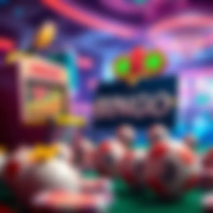 Captivating Game Promotions Vibrant promotional artwork representing different bingo alternatives