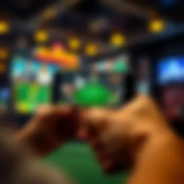 A smartphone displaying an online gaming app