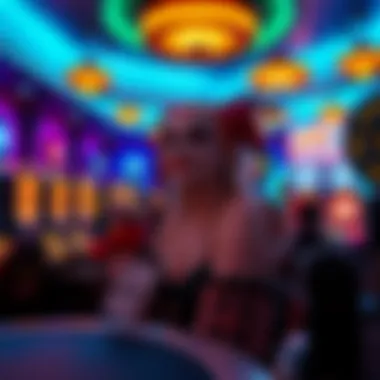 An immersive gaming environment illustrating the excitement of the House of Fun