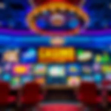 Vibrant casino interface showcasing various gaming options