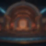 Dramatic stage set design of KA Show