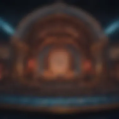 Dramatic stage set design of KA Show