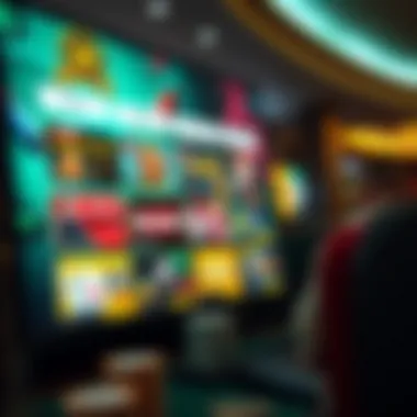 Online Casino Interface with No Deposit Bonuses A vibrant online casino interface showcasing no deposit bonus offerings.