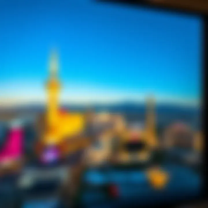 Stunning view of the Las Vegas Strip from a hotel room