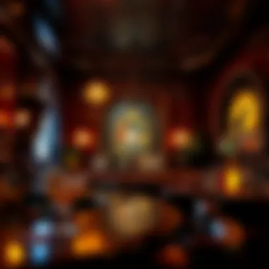 Hidden Speakeasy Bar A hidden speakeasy bar with a cozy ambiance and unique cocktails