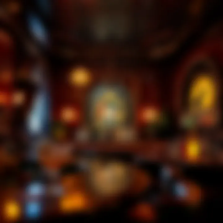 Hidden Speakeasy Bar A hidden speakeasy bar with a cozy ambiance and unique cocktails