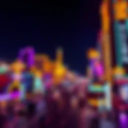 The illuminated Las Vegas Strip at night showcasing vibrant lights and attractions