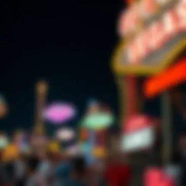 Neon Boneyard at Night The Neon Boneyard displaying iconic vintage Las Vegas signs against a night backdrop