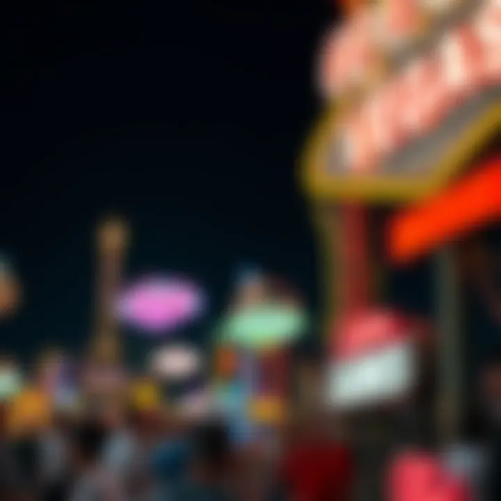 Neon Boneyard at Night The Neon Boneyard displaying iconic vintage Las Vegas signs against a night backdrop