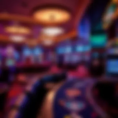 Diverse Gaming Experience at MGM Massachusetts Interior gaming floor highlighting various gaming tables and slot machines