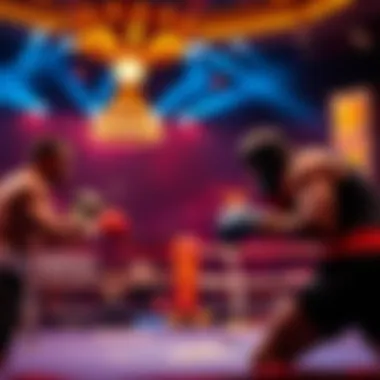Championship Night: A Thrilling Experience Boxing championship event in progress at MGM