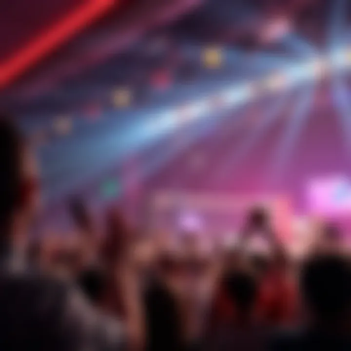 The Electric Atmosphere of MGM Boxing Events Fans cheering at a boxing event in Las Vegas