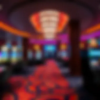 Interior of the casino featuring vibrant gaming areas and luxurious amenities