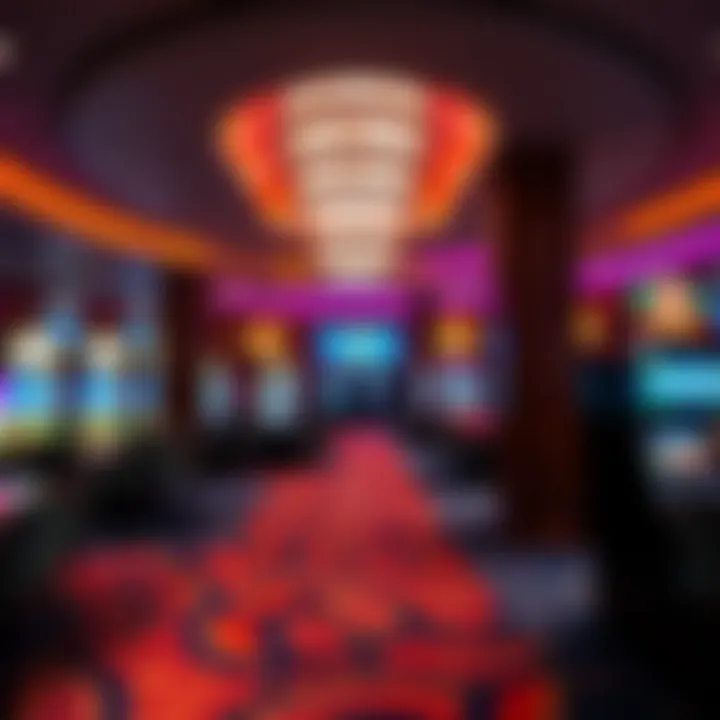 Interior of the casino featuring vibrant gaming areas and luxurious amenities