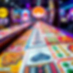 Vibrant display of new Georgia scratch-off tickets