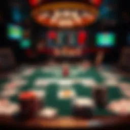 A virtual card table displaying a variety of betting card games.