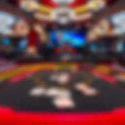 Virtual blackjack table with digital cards