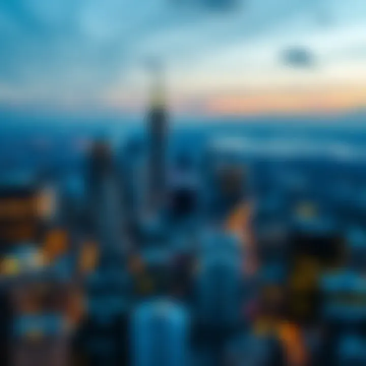 Connecticut Skyline and Online Gambling Interface Aerial view of Connecticut's skyline with a digital overlay indicating online gambling