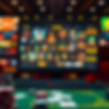 Exploring Online Gambling Games A digital screen showcasing various online gambling games
