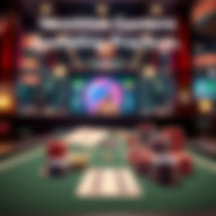 Responsible Gambling Practices A serene setting for responsible gambling with a timer and budget plan