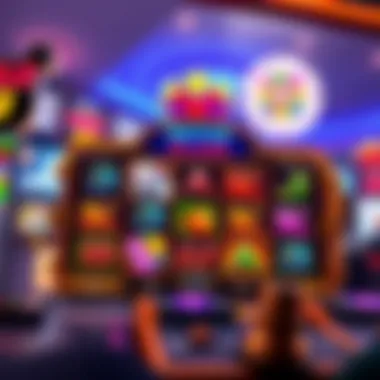 Vibrant online slot game interface showcasing various themes