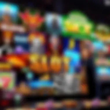 A collage of popular online slot themes including mythology, adventure, and fantasy.