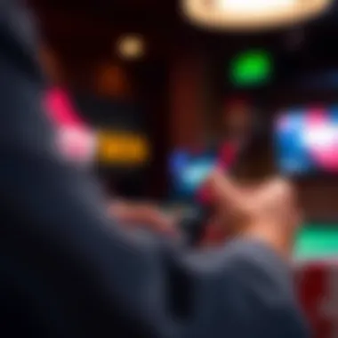 Engaging Mobile Experience on Party Poker NJ User engaging with Party Poker NJ on a mobile device