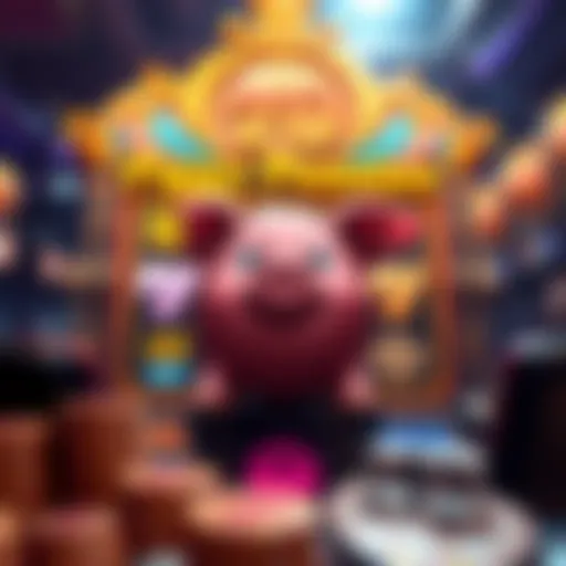 Piggy Pennies Slot Game Interface Visual representation of Piggy Pennies Slot game interface