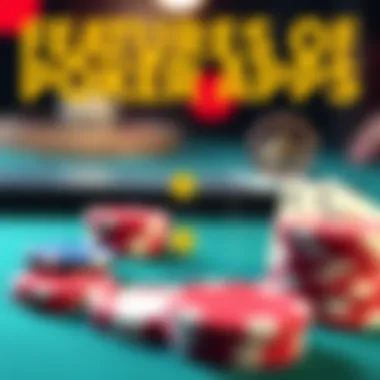 Features of Poker Apps An infographic detailing features of popular poker apps
