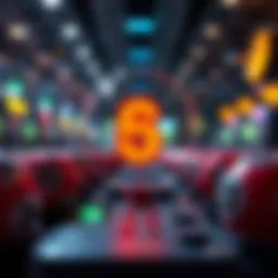 Visual representation of random number generation technology in lotteries